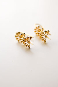Tulsi Flowering Buds Earrings (Gold)