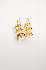 Tulsi Flowering Buds Earrings (Gold)