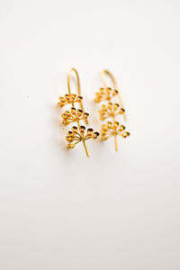 Tulsi Flowering Buds Earrings (Gold)