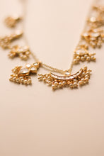 Load image into Gallery viewer, Chaand Kundan Necklace With Earrings ( Gold )

