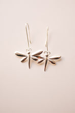 Load image into Gallery viewer, Dragonfly Hoops (Silver)
