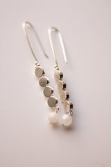 Dot Sisterhood Hoop Earrings (Silver)