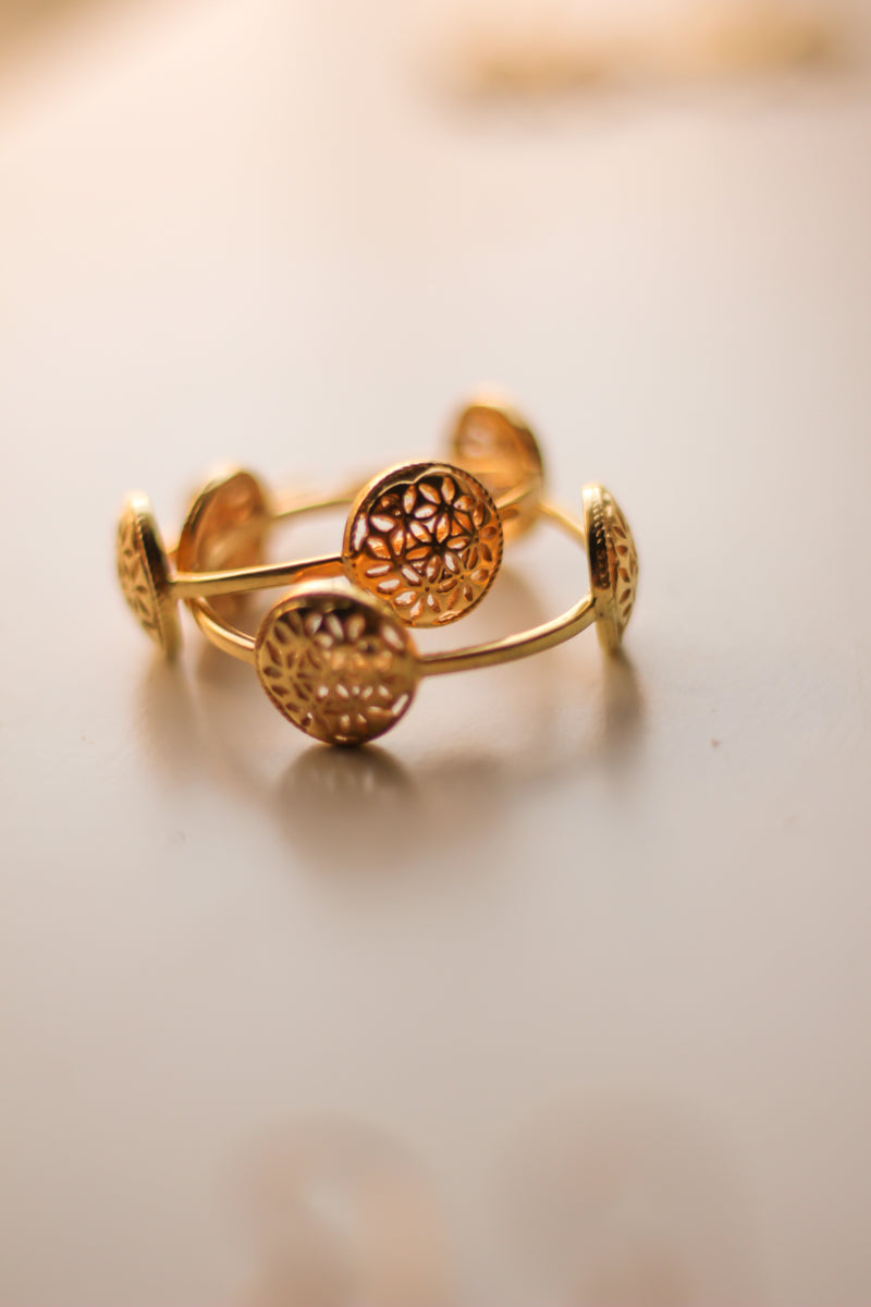 Motif Hoops (Gold-Plated)