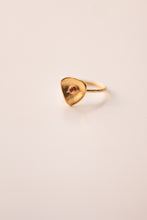 Load image into Gallery viewer, Triangle Ring With Gemstone (Gold-Plated)
