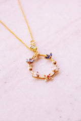Kamadeva Five Flowers Pendant (Gold-plated With Chain)