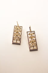 Tulsi Flowering Buds Earrings (Silver)