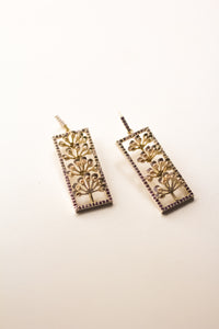Tulsi Flowering Buds Earrings (Silver)