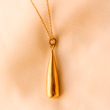 Load image into Gallery viewer, Flame Pendant- Gold plated (Big)
