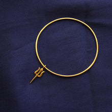 Load image into Gallery viewer, Trishul Charm Bangle (Gold-Plated)
