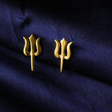 Trishul Stud (Gold-plated)