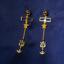 Load image into Gallery viewer, Masculine Feminine Balance Tantra Earrings (Gold-plated)
