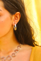 Dot Hoops - Silver