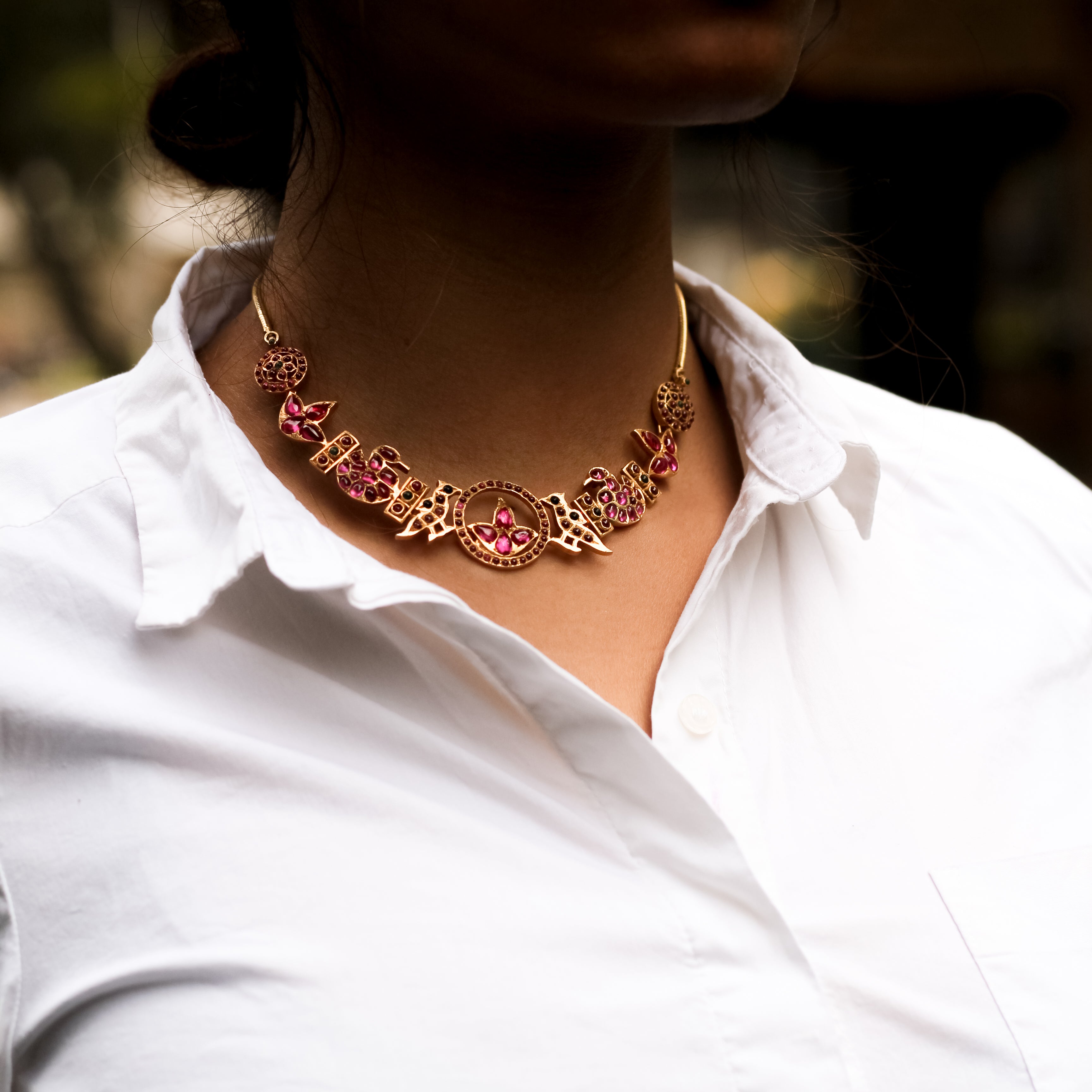 Ravi Varma Goddess Necklace