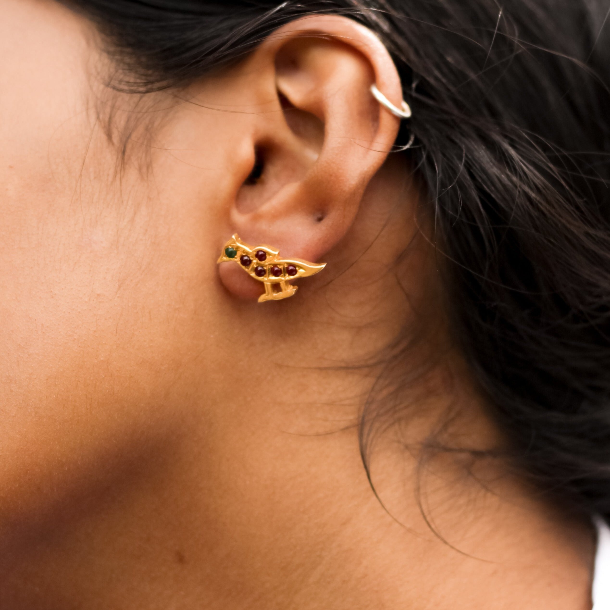 Meenakshi Parrot Earring