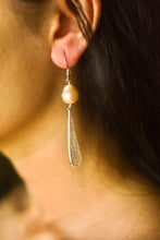 Load image into Gallery viewer, Filigree Baroque Hoop Earrings - Silver
