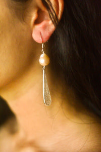 Filigree Baroque Hoop Earrings - Silver