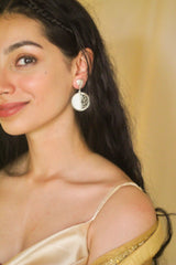 Filigree Orbit Earrings- Silver