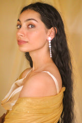 Dot Tributary Earrings- Silver