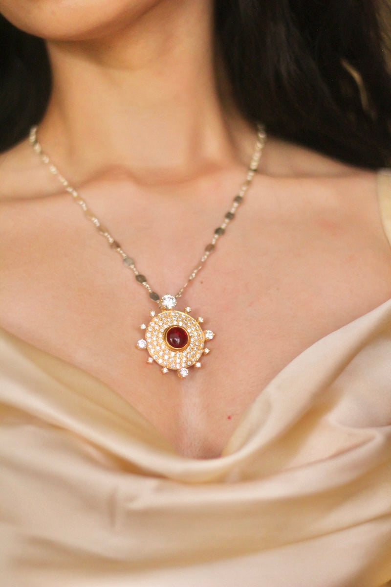 The Victorian Dot Pendant- Gold Plated