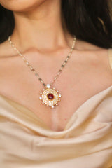 The Victorian Dot Pendant- Gold Plated