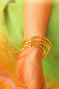 Gayatri Mantra Bangle (Gold-Plated)