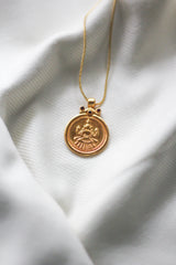 Lakshmi Coin Necklace (Silver)