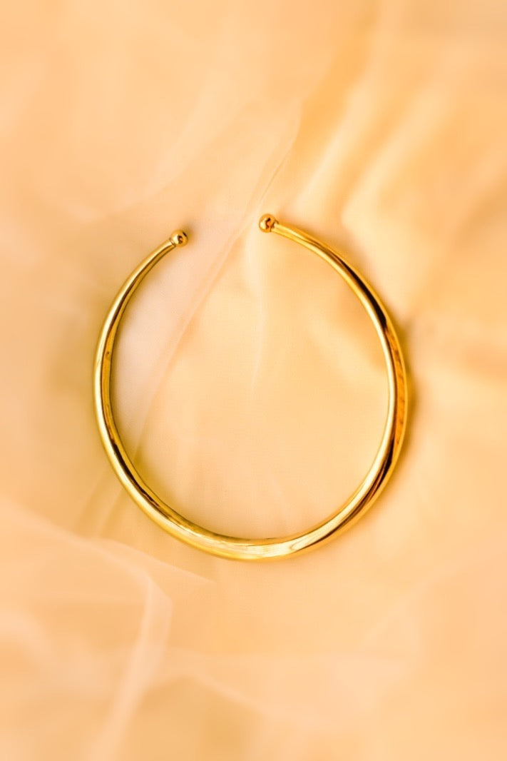 Mandala Brass Choker - Gold