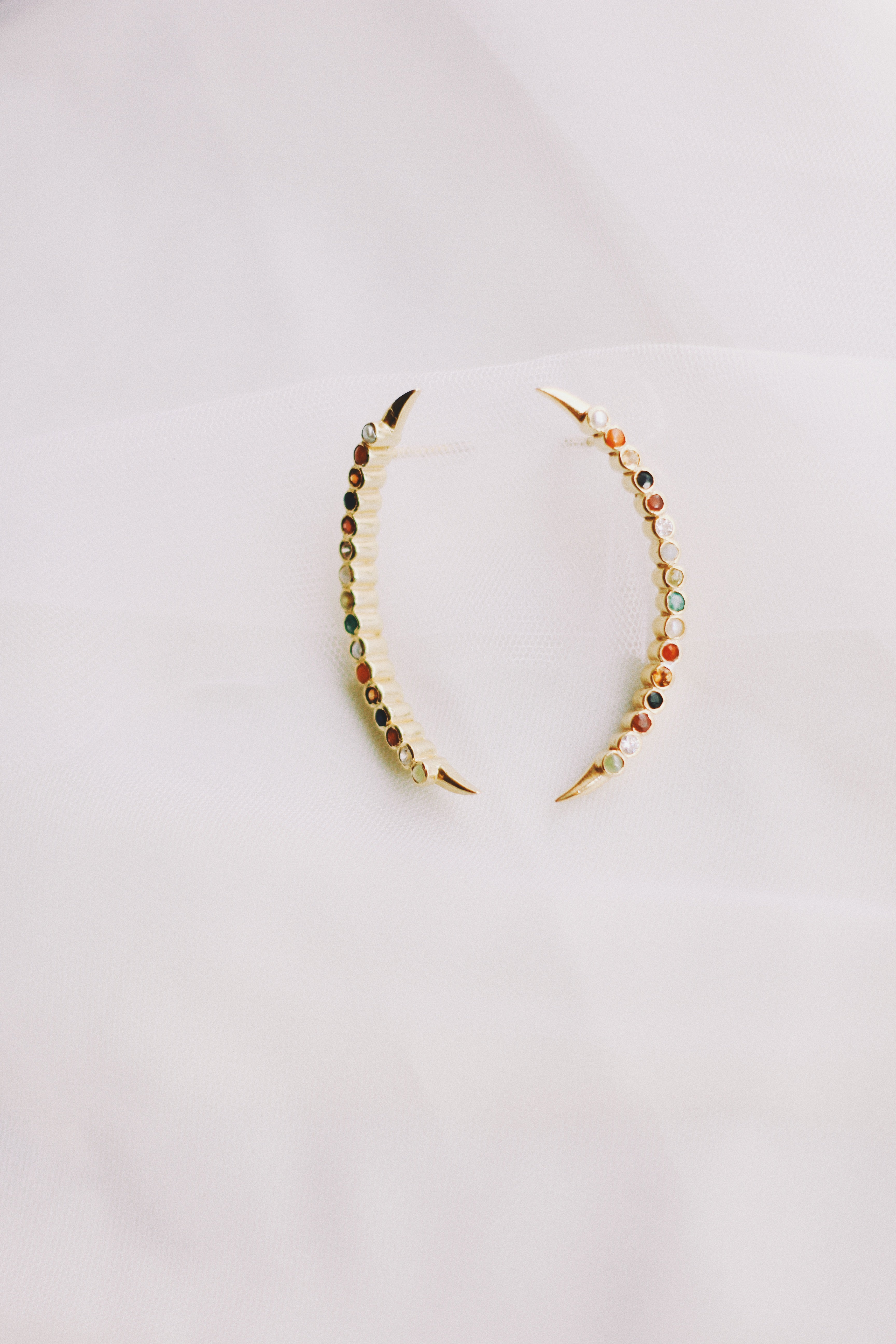 Navaratna Crescent Stud