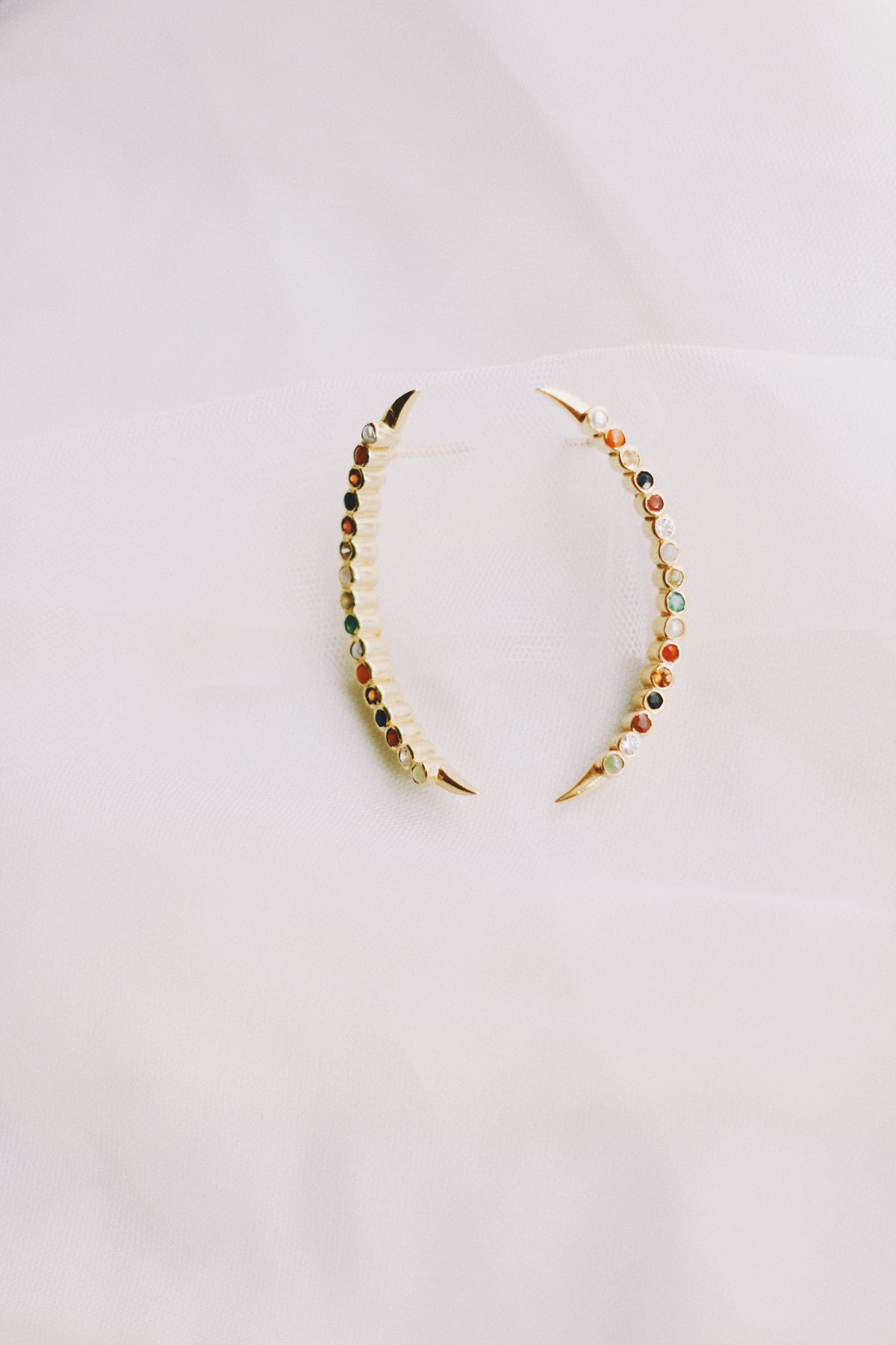 Navaratna Crescent Stud