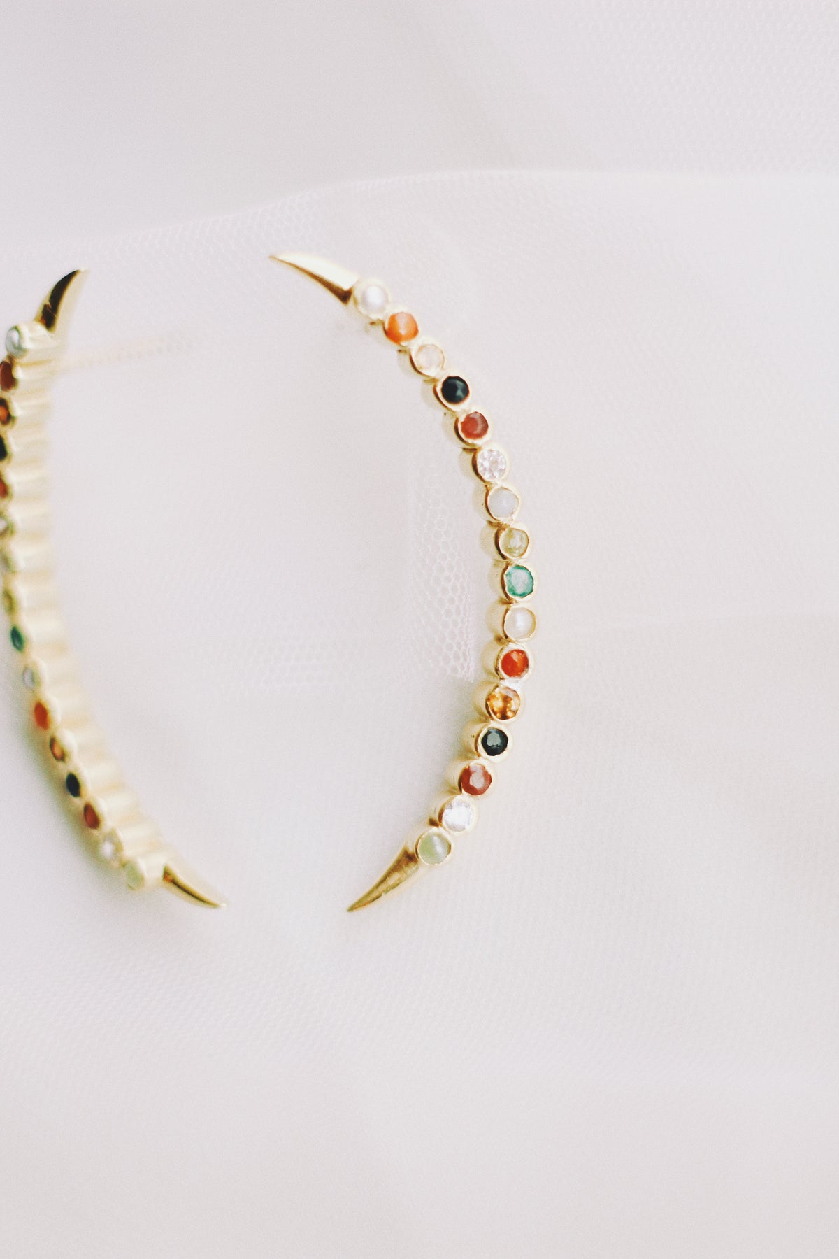Navaratna Crescent Stud