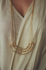 Navaratna Two-Layered Lunar Cycle Necklace