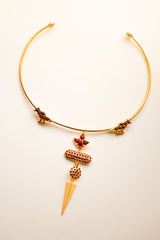 The Rudrani Motif Choker (Gold-Plated)