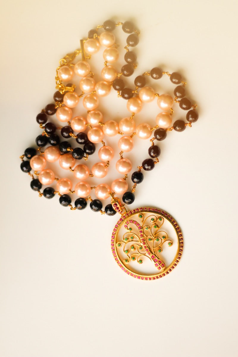The Tree of Life Temple Necklace (Gold-Plated)