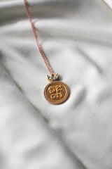 Vijaya Moon Coin Necklace (Silver)