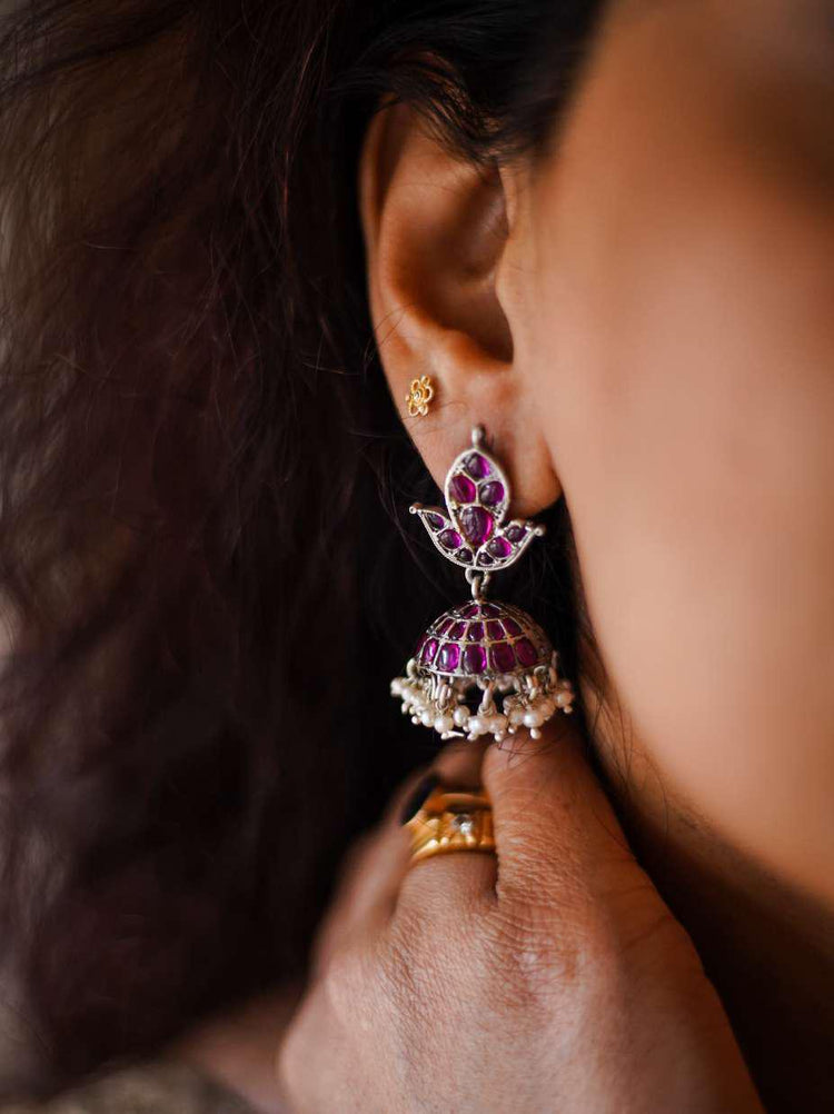 Ruby Kemp Jhumkis