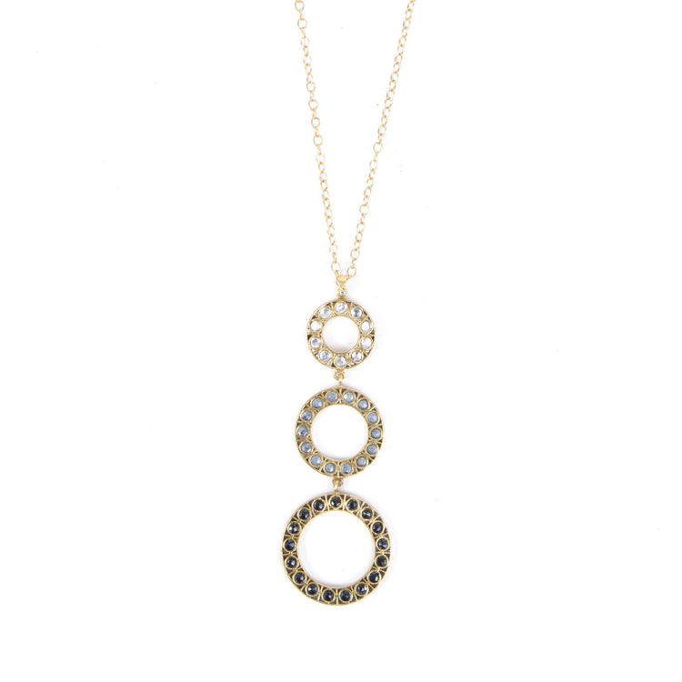 The Three In My Universe Circular Kundan Necklace