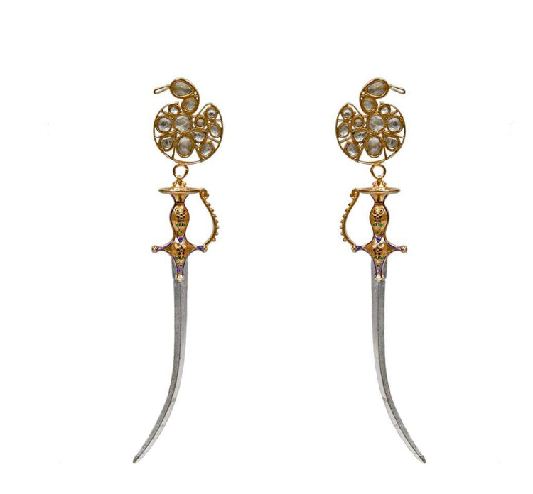 Saraswati Durga Warrior Earrings
