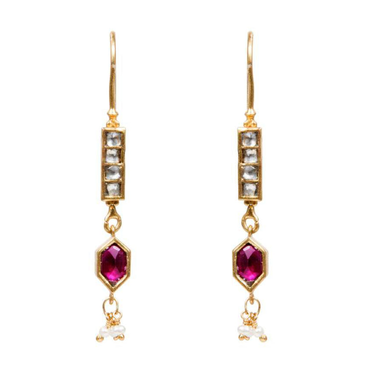 Art Deco Kundan Earring