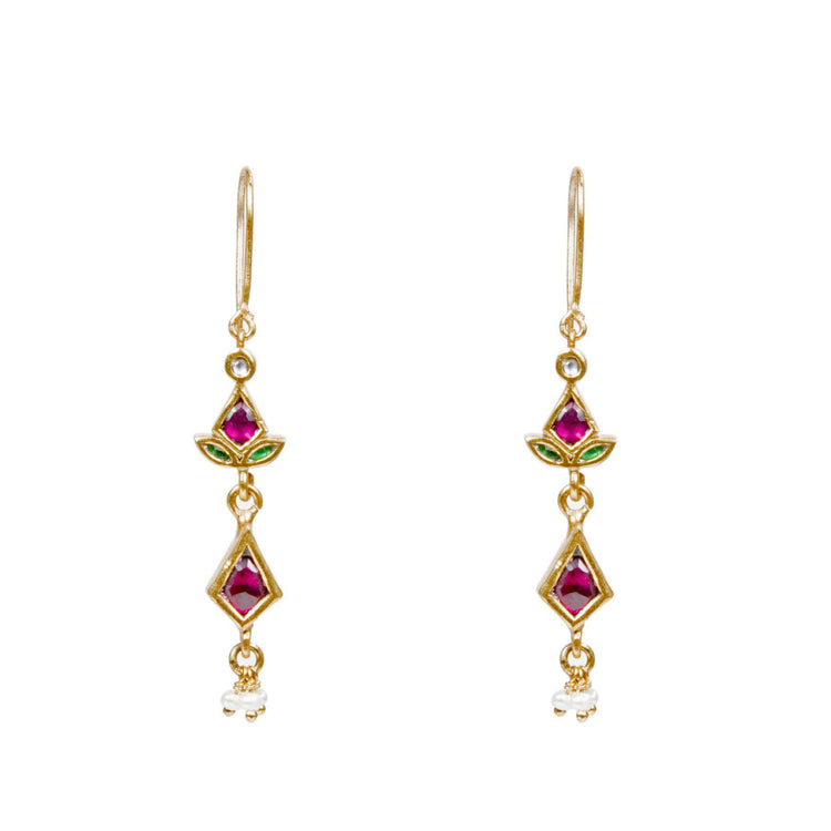 Art Deco Kundan Earring