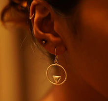 Load image into Gallery viewer, Devi Triangle Earrings
