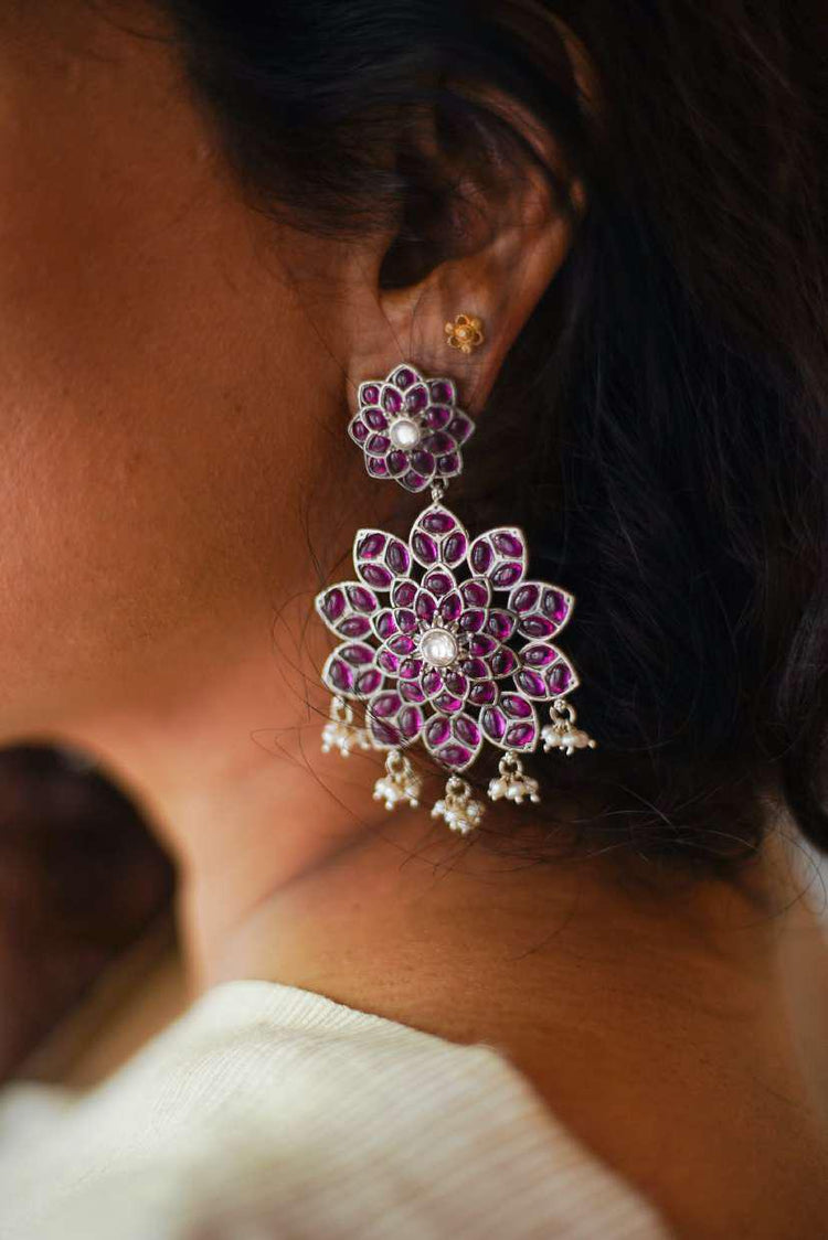 Lotus Star Mandala Earrings